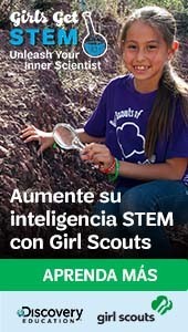 Girls Get STEM. Unleash Your Inner Scientist. Aumente su inteligencia STEM. Recursos divertidos y sencillos para familias y educadores. Aprenda Más.