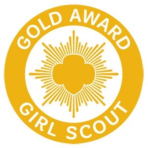 Girl Scout Gold Award pin